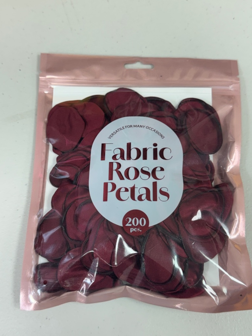 Fabric Rose Petals - Red - 200 pcs